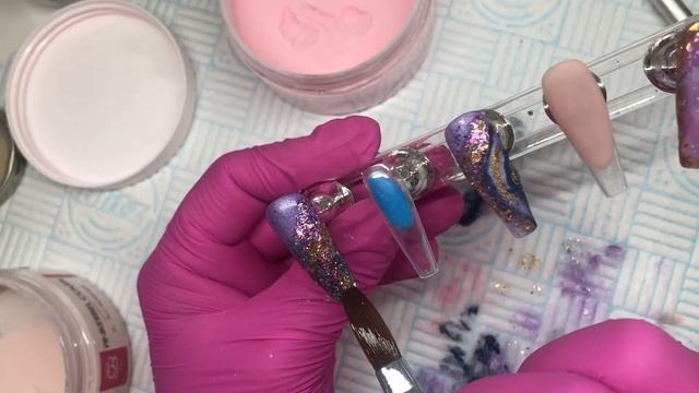 Geode Quartz Acrylic Nails смотреть онлайн