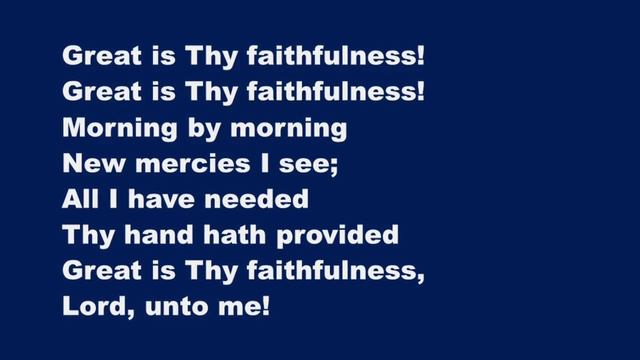Great Is Thy Faithfulness - Karaoke Flute Instrumental Thomas Chisholm JEM 93 CD 222 смотреть онлайн