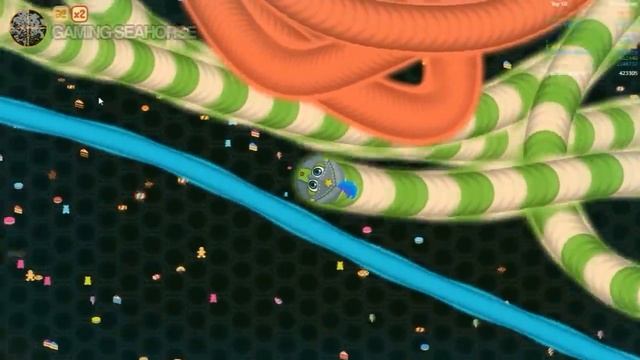 Wormate.io Pro Skill Best Tiny Worm Tacts To Trap Big Worms Wormateio Epic Trolling Gameplay