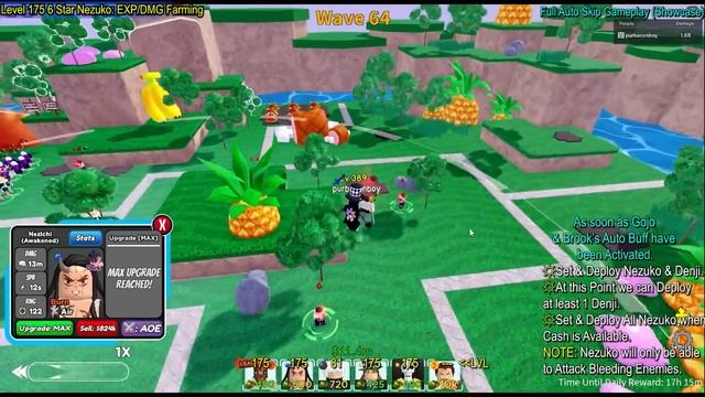 Level 175 6 Star Nezuko (Wave 90+ EXP Farm)| From OLD to NEW META?! | Roblox All Star Tower Defense смотреть онлайн