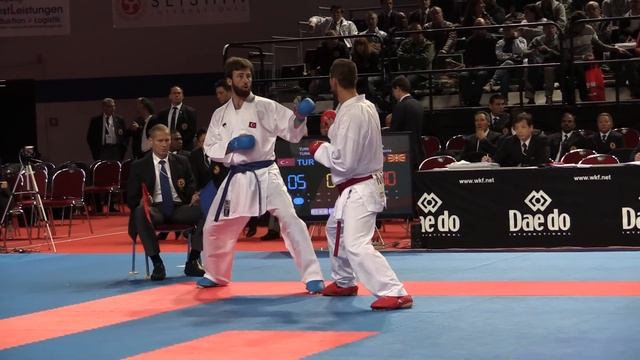 MACEDONIA vs TUKEY. Male Team Kumite Competition. 2014 World Karate Championships смотреть онлайн