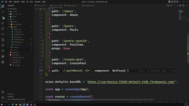49. Understand Redirect, alias and creating 404 Not Found Page in Vue router - Vue 3 смотреть онлайн