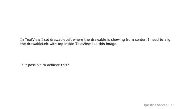 Android : How to align drawableLeft to top instead center in android TextView? смотреть онлайн