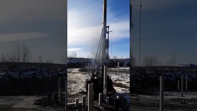 Первый запуск Дизельного молота DD-25 8 912-24-10-318 смотреть онлайн