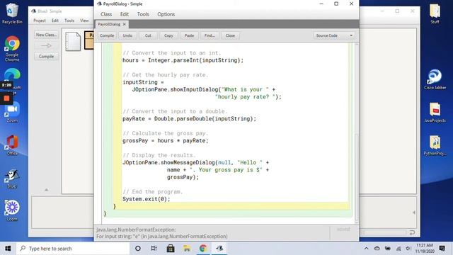 Intro to Using JOptionPane (in BlueJ) смотреть онлайн
