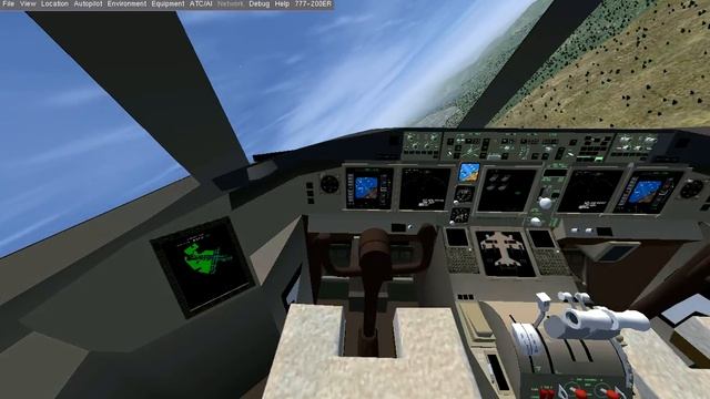 FlightGear 2.0.0 (Boeing 777-200ER) смотреть онлайн