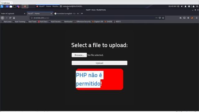 TryHackMe: RootMe (bypass PHP ext restriction via uploads) смотреть онлайн
