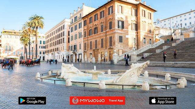 Площадь Испании – Площадь – Рим – Аудиогид – MyWoWo Travel App смотреть онлайн