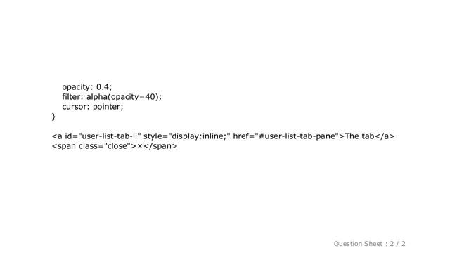 CSS : How to add a close icon in bootstrap tabs? смотреть онлайн