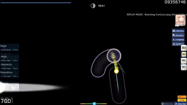 osu! YunGoon play Akatsuki Records - Trance Dance Anarchy [Extra] +HD смотреть онлайн