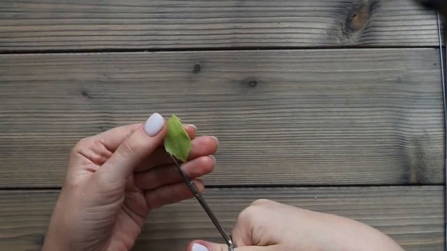 Листик георгина. Керамическая флористика смотреть онлайн