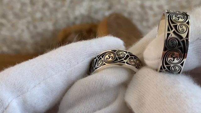 Необычные обручальные кольца из серебра «Триксель» смотреть онлайн