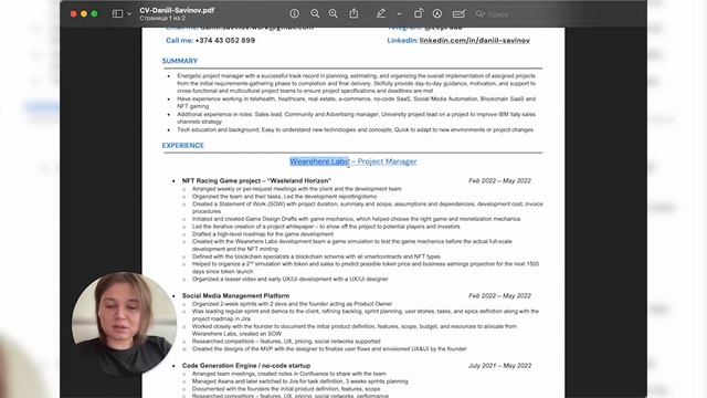 Разбор резюме project manager. AgileFluent смотреть онлайн