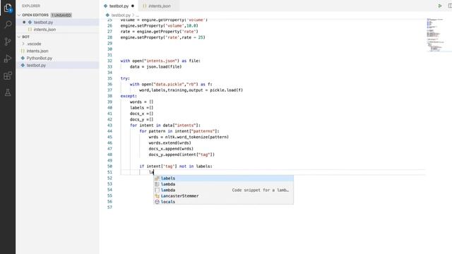 Pythonbot Part2 | Feeding JSON Dataset to pythonbot | Orthodox Techie смотреть онлайн
