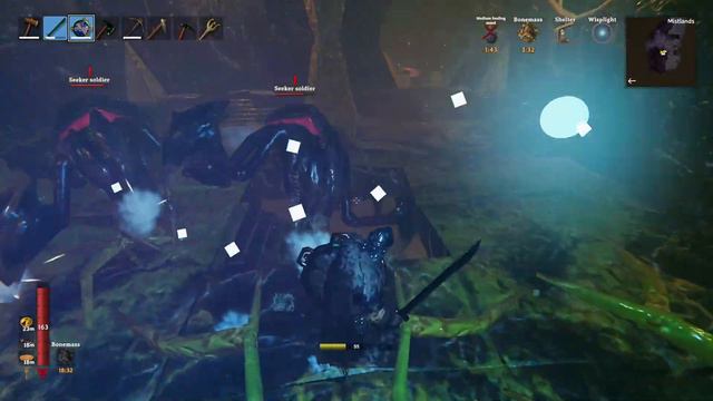 Valheim Life - An intense battle in close quarters with 2 seeker soldiers смотреть онлайн