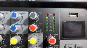 Обзор Volta Intro 21 Микшерный пульт 2 моно 1 стерео. Встроенный плеер и Bluetooth.