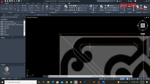 3P Arc, Fillet, Tangent Snap, Hatch Filling (AutoCAD Lec# 7) by M. Farrukh Nadeem | CAD CAM Gatewa смотреть онлайн