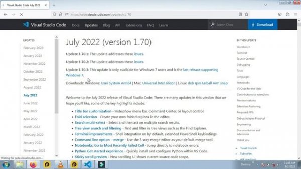 How to download vs code for window 7 || vs code 1.70.3  version || vs code installation by Alisoft