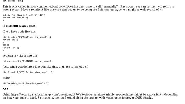 Code Review: PHP Session handling class (3 Solutions!!) смотреть онлайн