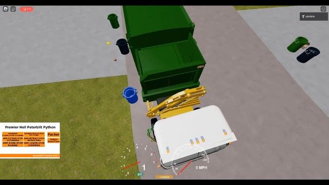 Waste Management: Autocar ACX Heil Python Picking up Garbage. смотреть онлайн