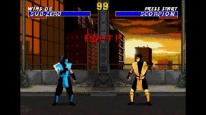 Ultimate Mortal Kombat Trilogy (Genesis) - Longplay as MK1 Sub-Zero