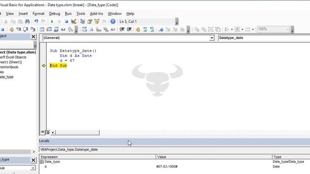 Data type-4 ( Date data type ) Excel VBA Part-11 (full hindi tutorial) смотреть онлайн