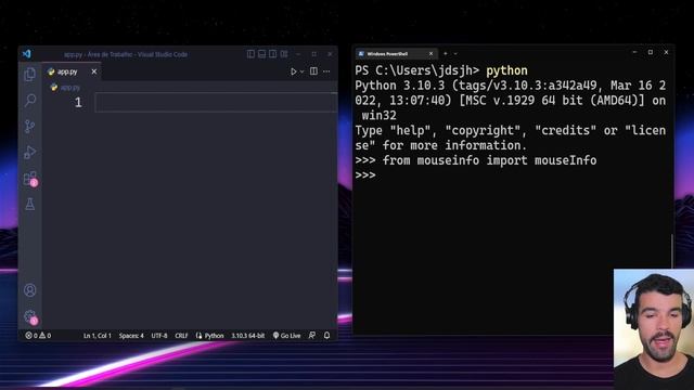 Python - TERMINAL VS EDITOR DE CÓDIGO? [TEM DIFERENÇA?] смотреть онлайн