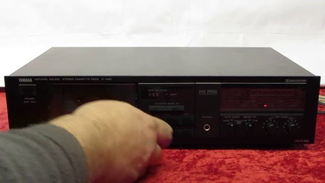 YAMAHA NATURAL SOUND K-340 Cassette Tape Deck смотреть онлайн