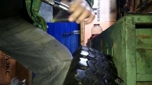 Грязевая резина из покрышек УАЗ своими руками, я-245