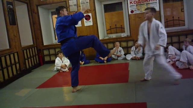 Дзюдо. 10.3 урок: "Учимся защищаться от боковых ударов ногами" смотреть онлайн