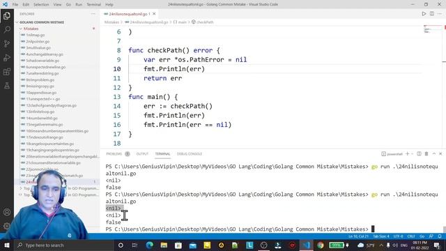 Nil is not equal to Nil in Golang | Common Mistake in Golang | Dr Vipin Classes смотреть онлайн