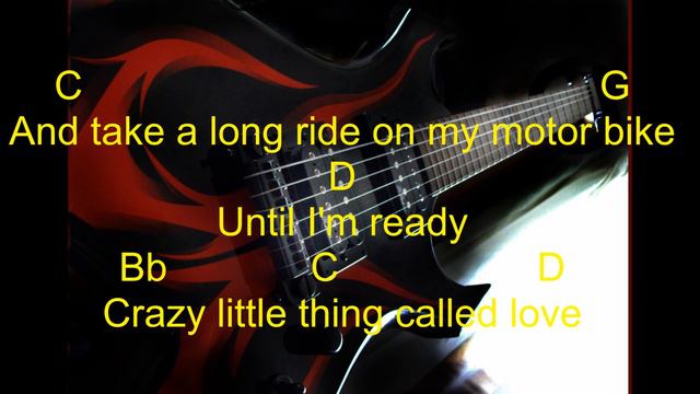 BACKING TRACK - CRAZY LITTLE THING CALLED LOVE - QUEEN (lyrics, chords, no guitar) смотреть онлайн