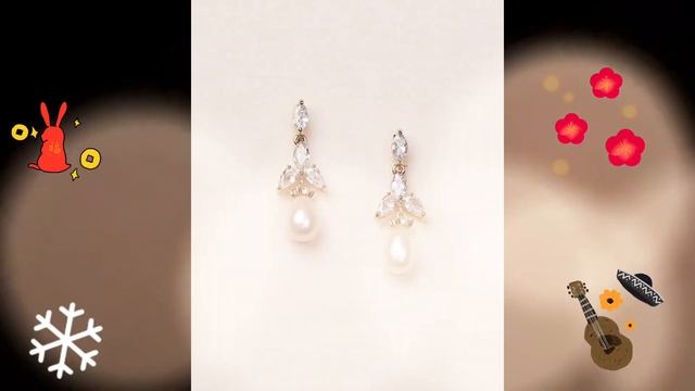 Gold earrings design with perl # hanging earrings design collection # diamond earring// 20 June 202 смотреть онлайн