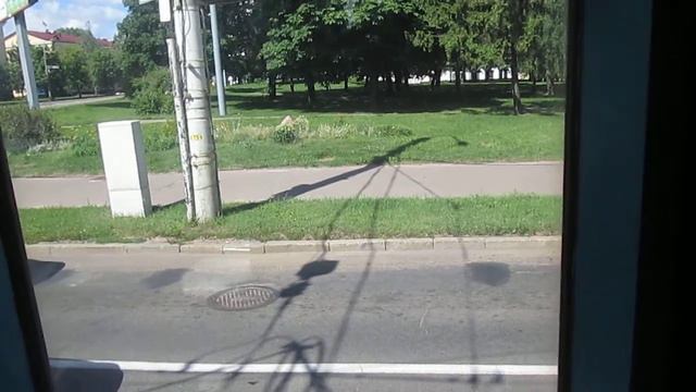 Трамвай БКМ-60102 борт. №033 маршрут №11 из парка в Минске (ПОЕЗДКА) смотреть онлайн