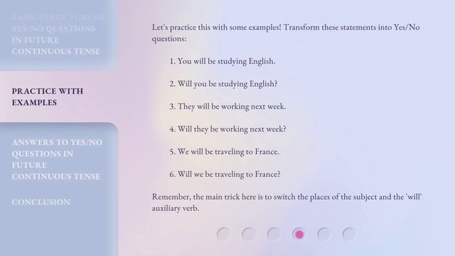 Mastering Yes/No Questions with Future Continuous Tense смотреть онлайн