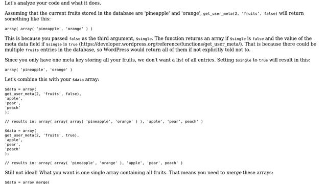 Wordpress: How to insert new element to existing array in usermeta? (2 Solutions!!) смотреть онлайн