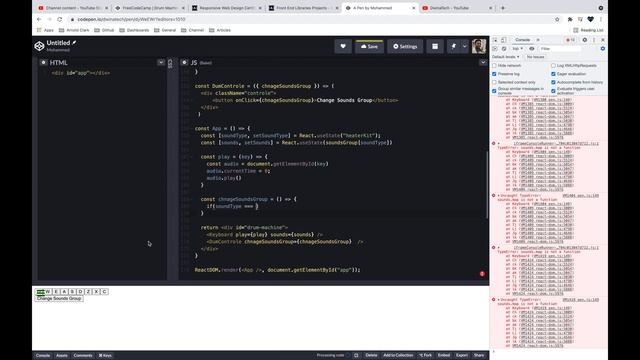 Build a Drum Machine | FreeCodeCamp By Using ReactJs смотреть онлайн
