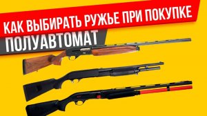 Как выбирать ружье при покупке. ПОЛУАВТОМАТ