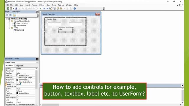 Excel VBA Lesson 15: Visual Basic Editor UserForm Module смотреть онлайн