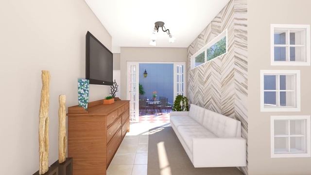 Plano de casa de 8x15 metros con cocina abierta смотреть онлайн