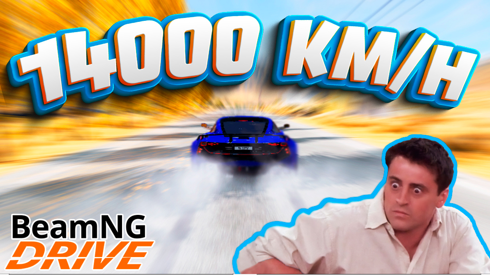 14000 КМ/Ч. САМАЯ БЫСТРАЯ МАШИНА В BeamNG.drive смотреть онлайн