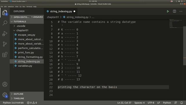 Python Course 2020 : Chapter01 - String Indexing смотреть онлайн
