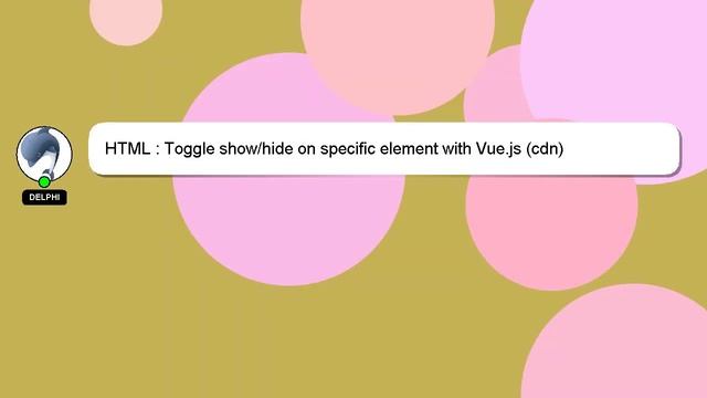 HTML : Toggle show/hide on specific element with Vue.js (cdn) смотреть онлайн