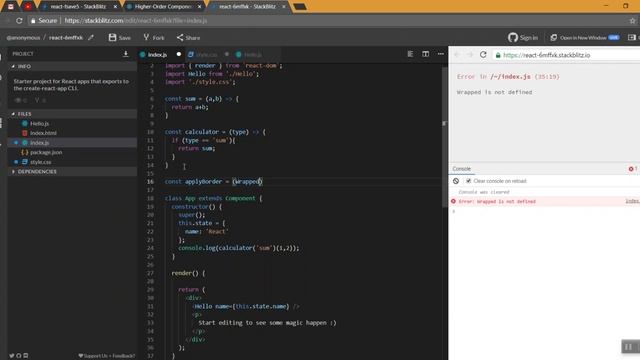 29) HOC | Higher Order Components | Learn React js in Tamil смотреть онлайн