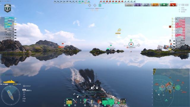 Super-Cruiser Condé: Solo Warrior on map Shatter - World of Warships смотреть онлайн