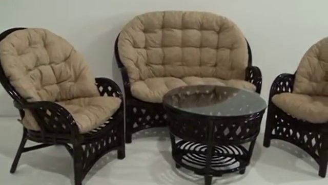 #BaliMoscow - Комплект для отдыха из ротанга "Черчилль" смотреть онлайн
