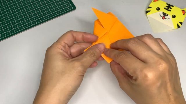How to fold Origami Tiger Bookmark смотреть онлайн