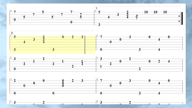 Cuban dance | Fingerstyle (guitar tab) смотреть онлайн
