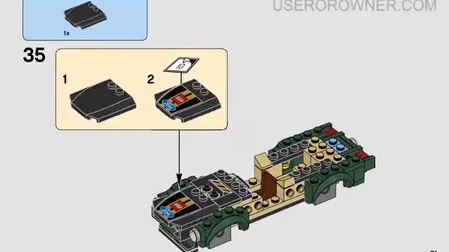 Lego Building Instructions For Speed Champions 1968 Ford Mustang Fastback 75884 смотреть онлайн