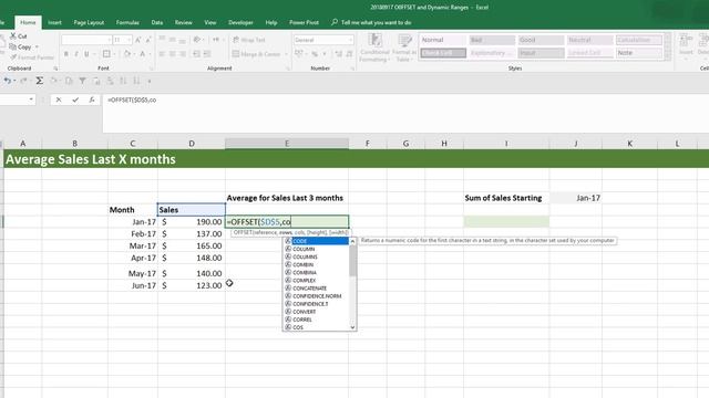 Excel OFFSET function basics + Dynamic Ranges | 5 Examples смотреть онлайн